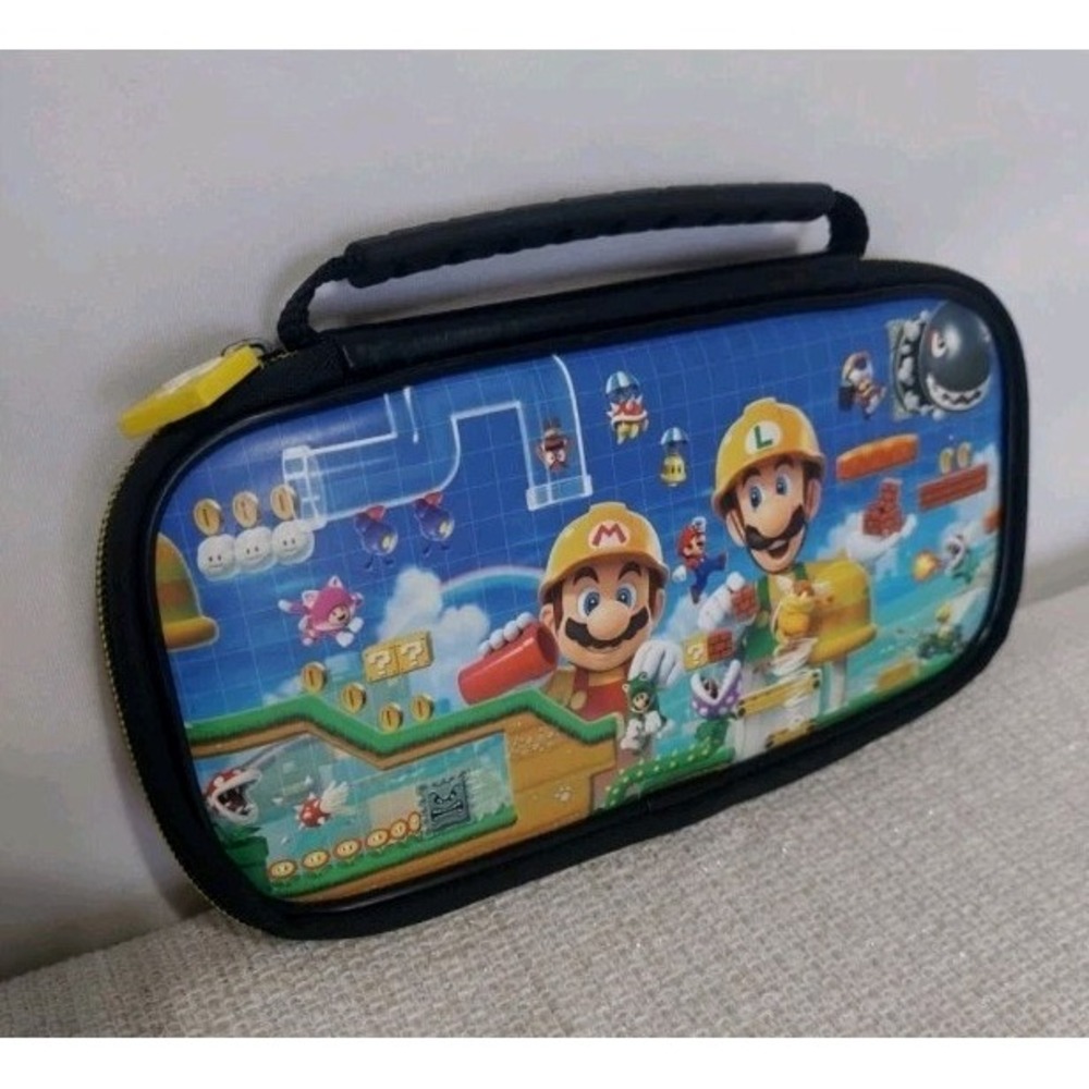 Nintendo Switch Carrying Case Traveler Deluxe Super Mario Maker 2 - Picture 2 of 10